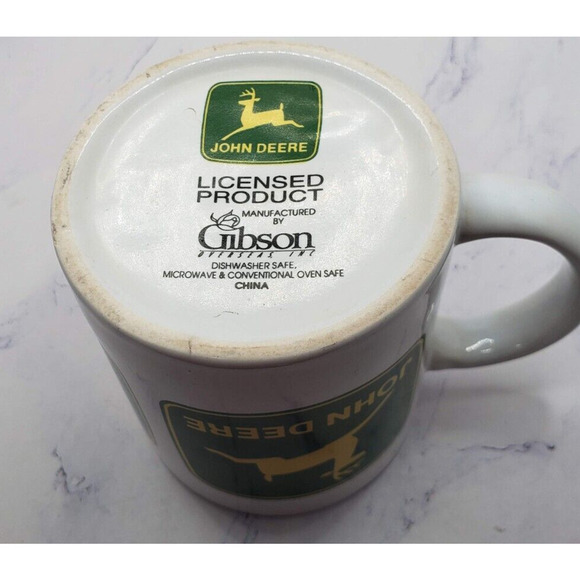 John Deere Classic Logo Coffee Mug By Gibson - Picture 6 of 6